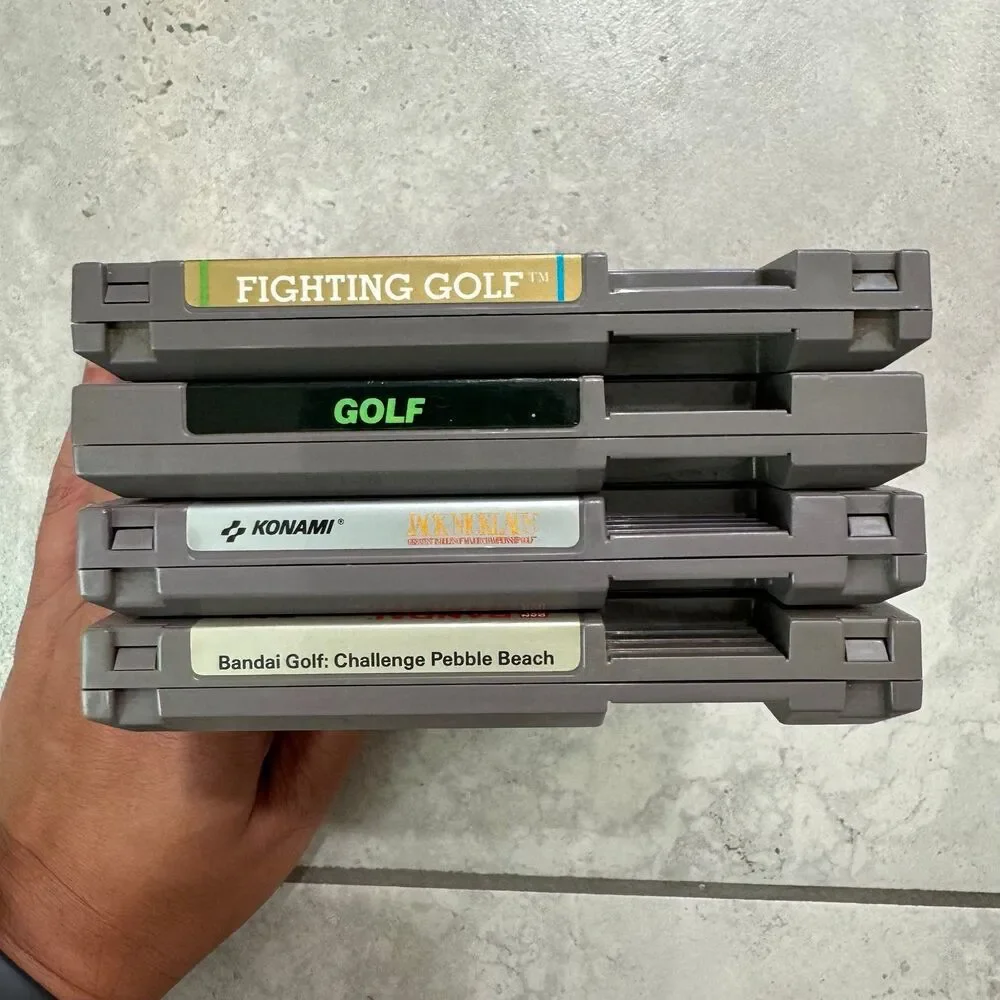 Nintendo NES Golf 4 Video Games Lot